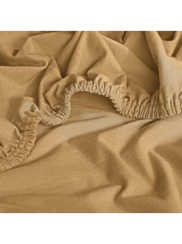 Erwin Müller Single-Jersey Nackenstützkissen-Spannbezug Freising in beige