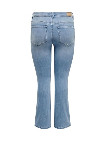 ONLY Carmakoma Curvy Schlaghosen Jeans Plus Size Skinny Denim Flared Pants in Blau