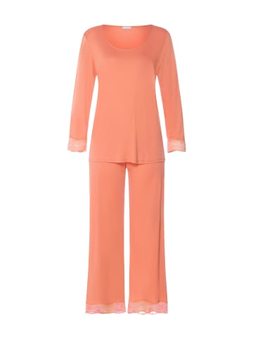 Hanro Pyjama Cira Nightwear in light carnelian