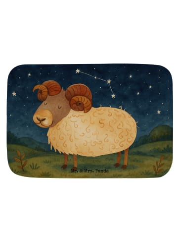 Mr. & Mrs. Panda Badematte Sternzeichen Widder Design ohne Spruch in Weiß