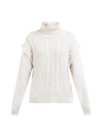 DreiMaster Damen Strickpullover in WOLLWEISS