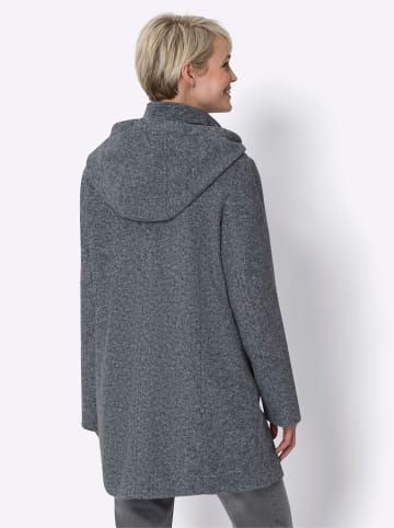 Sieh an! Longjacke in rauchblau-meliert