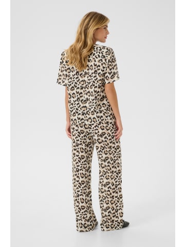 Cream Langarm-Hemd CRBellis Straight fit in Nature Leopard