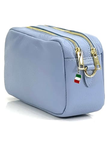 Florence Florence Umhängetasche Leder hellblau ca. 22cm