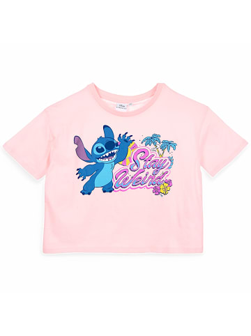 Lilo & Stitch T-Shirt Disney Lilo & Stitch Crop Top  in Rosa