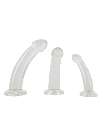 Crystal Clear Analdildo Anal Training Set in transparent