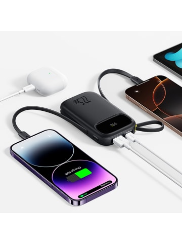 Baseus FC31 10000mAh 22,5W Powerbank mit Kabeln Schwarz
