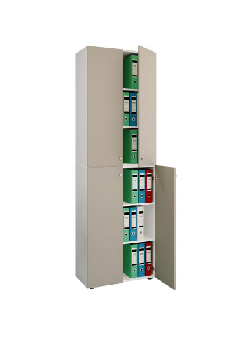 ebuy24 Büroschrank Lona2XLDT weiß Weiß 70 x 39 cm