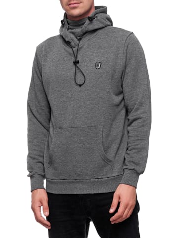 Rusty Neal Kapuzen-Sweatshirt mit Masken-Funktion in Anthrazit