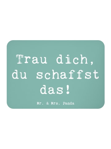 Mr. & Mrs. Panda magnet Spruch Angst überwinden mit Spruch in Meeresbrise