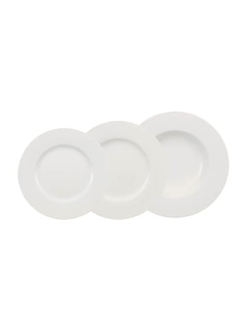 Villeroy & Boch 12er Set Teller-Set Wonderful World weiß in weiß