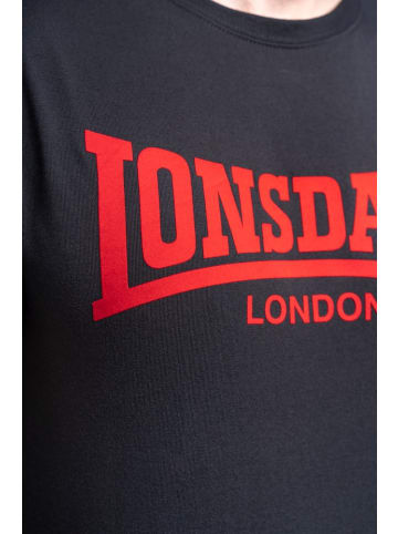 Lonsdale T-Shirt "Ll008 One Tone" in Schwarz