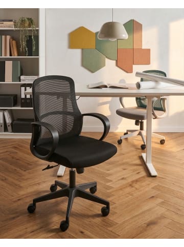 Beliani Bürostuhl SENTA in Schwarz - (W) 60 x (H) 97 x (L) 65 cm
