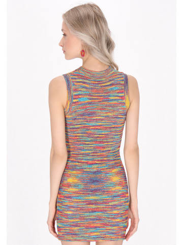 IZIA Women Dress in blue multicolor
