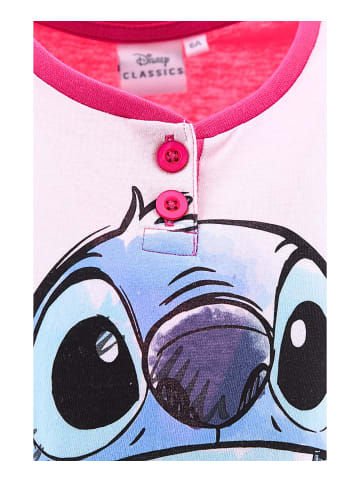 Disney Schlafanzug kurz Stitch im Geschenkkarton in Pink