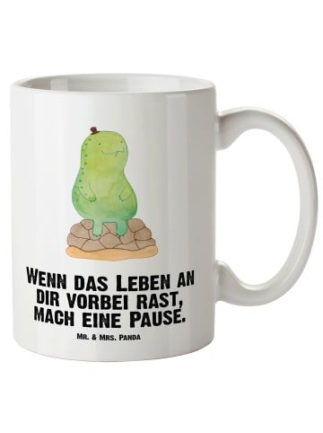 Mr. & Mrs. Panda XL Tasse Schildkröte Pause mit Spruch in Weiß