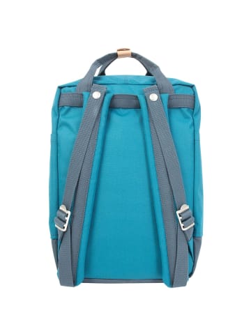 Doughnut Macaroon Euro 16 - Rucksack 38 cm (grey x dark grey) in teal x lake
