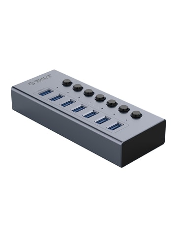 Orico BT2U3-7AB USB Hub 7-Port USB-A 3.0 Grau