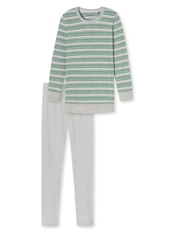 Schiesser Pyjama Casual Essentials in grün