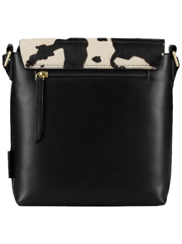 Jost Schultertasche Furry Cow Shoulder Bag S in Black