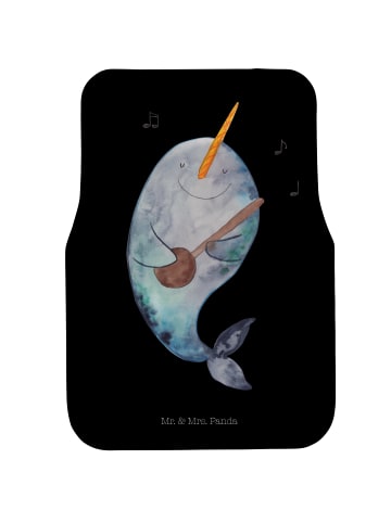 Mr. & Mrs. Panda Autoteppich Narwal Gitarre ohne Spruch in Schwarz