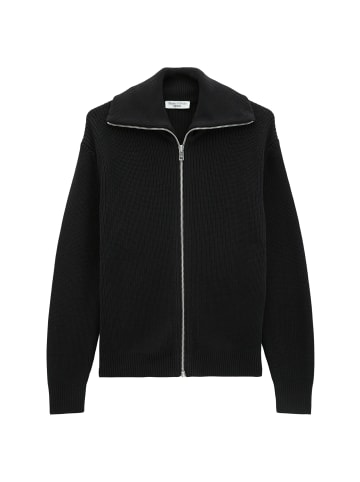 Marc O'Polo DENIM Strickjacke regular mit Kragen in Schwarz