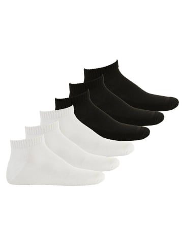 Converse Socken 6er Pack in Schwarz/Weiß