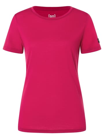 super.natural Merino T-Shirt THE ESSENTIAL in Pink