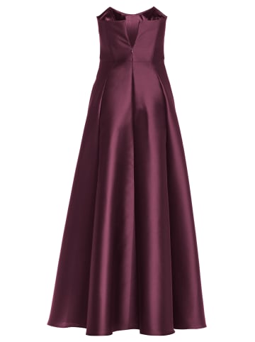 SWING Kleid in aubergine - 0001