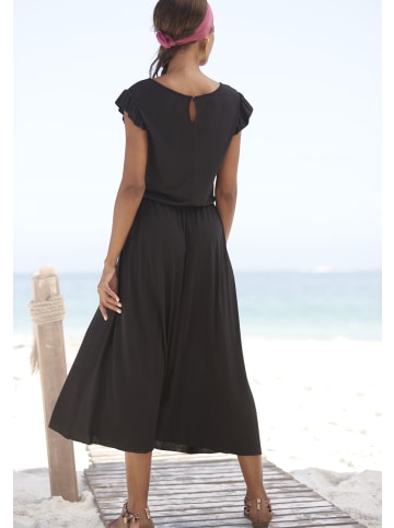 Beach Time Midikleid in schwarz