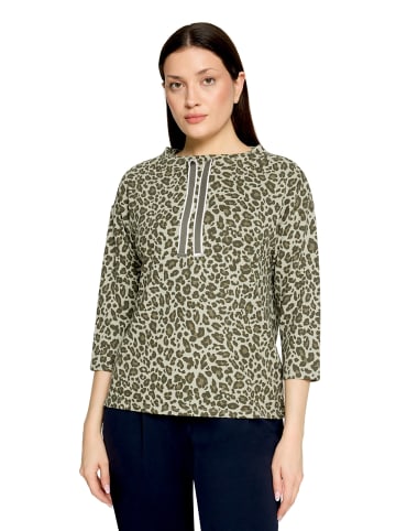 Betty Barclay Sweatshirt mit Kragen in Khaki/Khaki