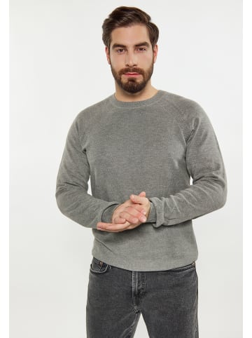 DreiMaster Herren Pullover in Grau Melange