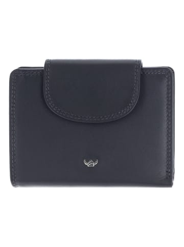 Golden Head Polo Geldbörse RFID Schutz Leder 12 cm marineblau