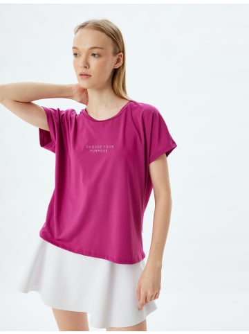 KOTON T-shirt in Fuchsia
