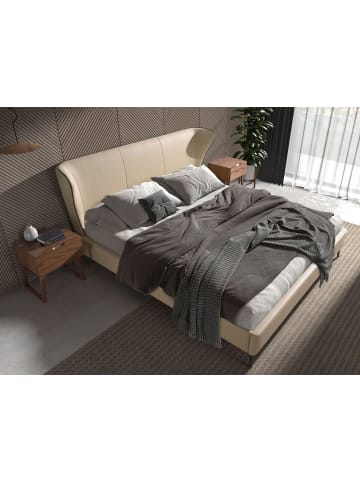 Angel Cerdá Bett 7157 in Creme / Schwarz – (B)220 x (H)217 x (T)110 cm