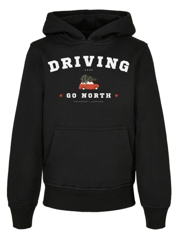 F4NT4STIC Basic Kids Hoodie Driving Home Weihnachten in schwarz