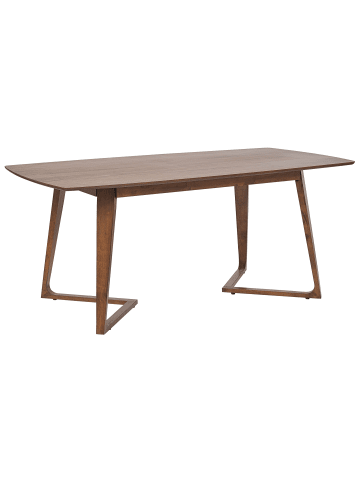 Beliani Esszimmertisch HUXTER in Braun - (W) 90 x (H) 76 x (L) 180 cm