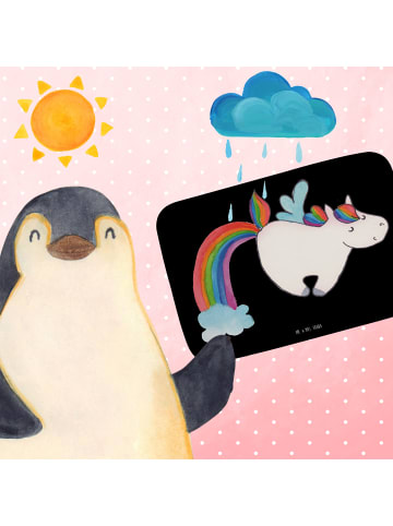 Mr. & Mrs. Panda Badvorleger Einhorn Fliegendes Pferd ohne Spruch in Schwarz