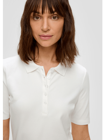 s.Oliver Polo-Shirt kurzarm in Creme