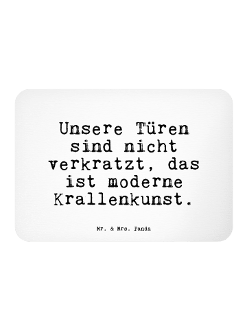Mr. & Mrs. Panda Magnet Unsere Türen sind nicht... mit Spruch in Weiß
