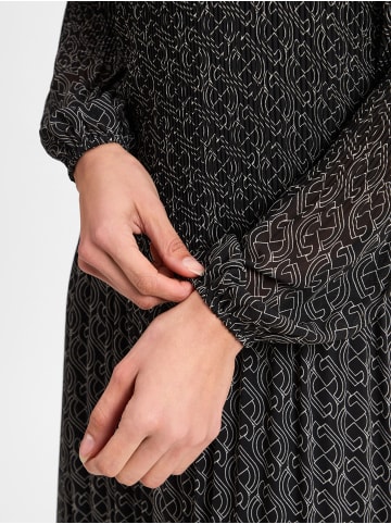 comma Kleid in schwarz weiß - 0001