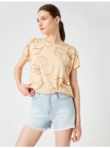 KOTON T-shirt in Beige