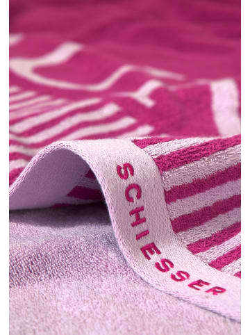 Schiesser Saunatuch Rom in Fuchsia