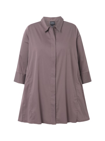 Ulla Popken Hemdbluse in dunkles oliv