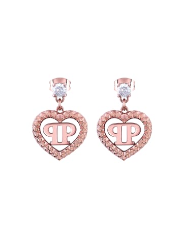 Philipp Plein Ohrringe ROCKED HEARTS in roségold