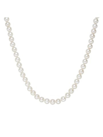 Valero Pearls Perlen-Kette Sterling Silber Süßwasser-Zuchtperle in weiß