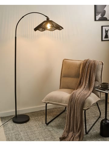 Beliani Stehleuchte MIGORI in Schwarz - (W) 70 x (H) 160 x (L) 40 cm