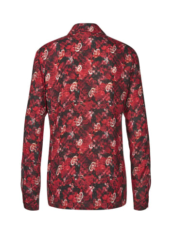 GOLDNER Elegante Bluse in trageangenehmer QualitÃ¤t in rot / schwarz / gemustert