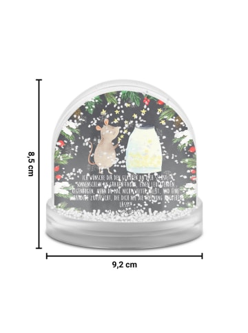Mr. & Mrs. Panda Schneekugel Maus Sterne mit Spruch in Kreidetafel