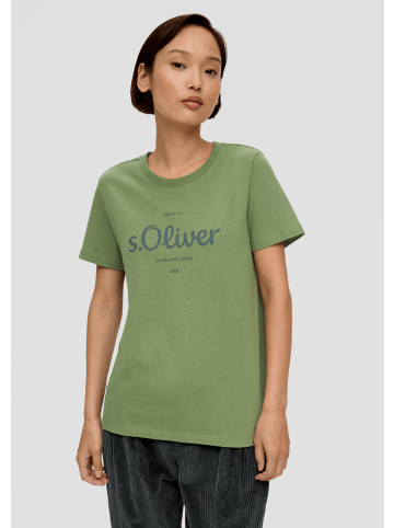 s.Oliver T-Shirt kurzarm in Grün